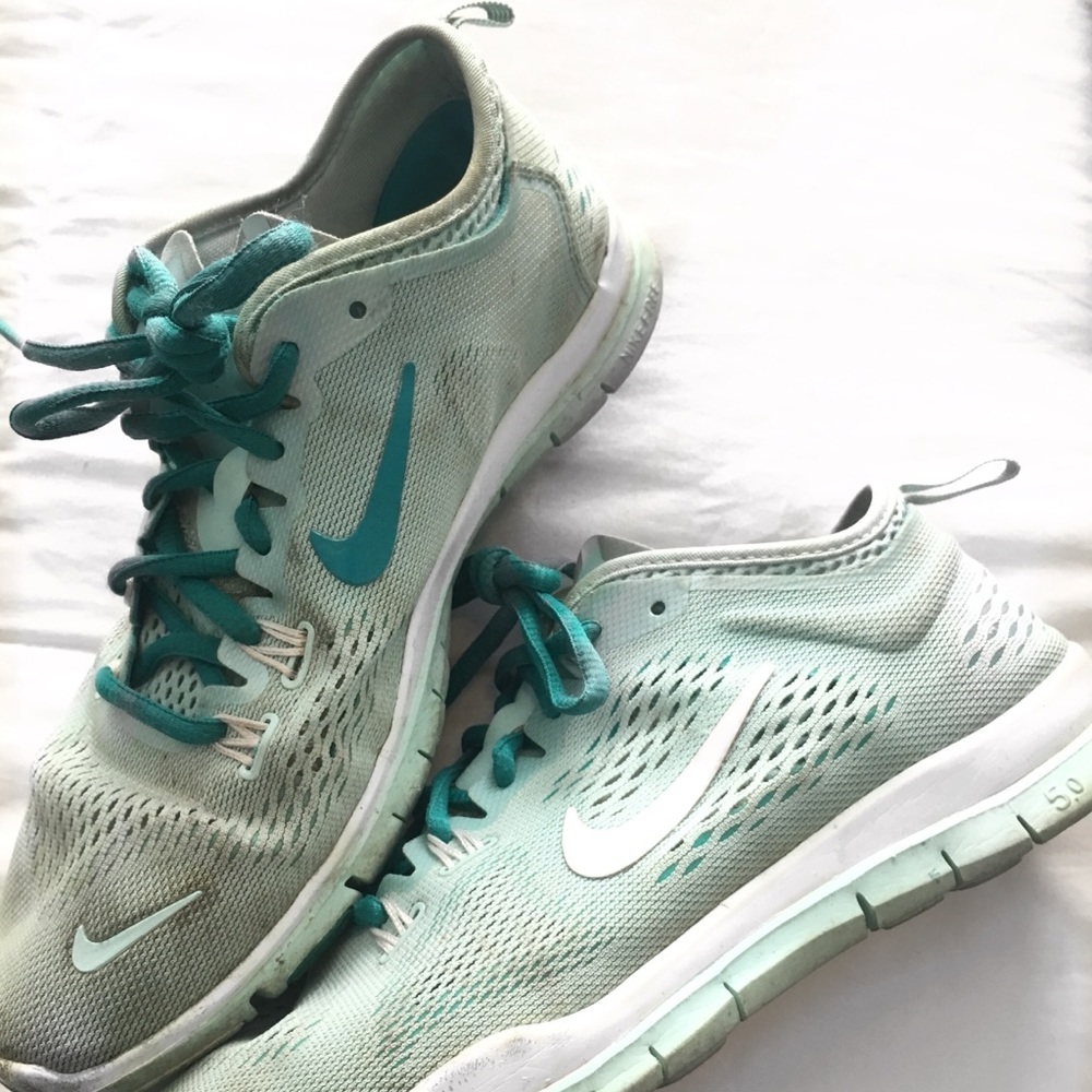 Mint green Nike’s